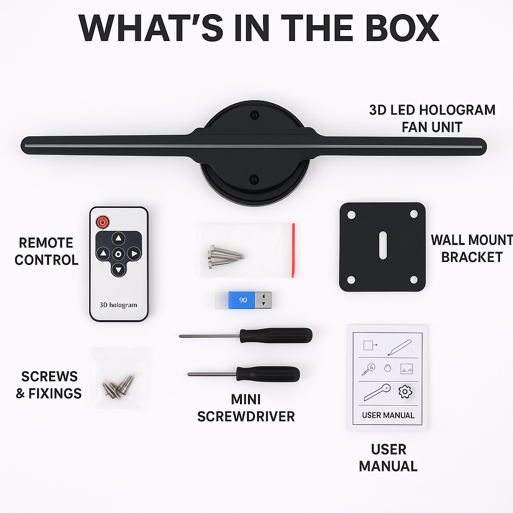3D Hologram Display Fan