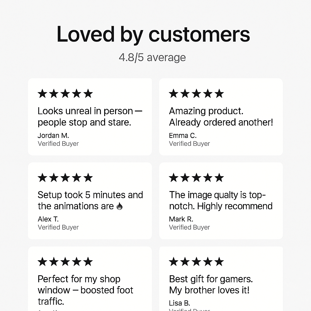 3D Hologram Display Fan