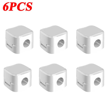 Magnetic Cable Clip Cable Holder Adhesive Wire Keeper Cord Cable Organizer for Home Office under Desk Management